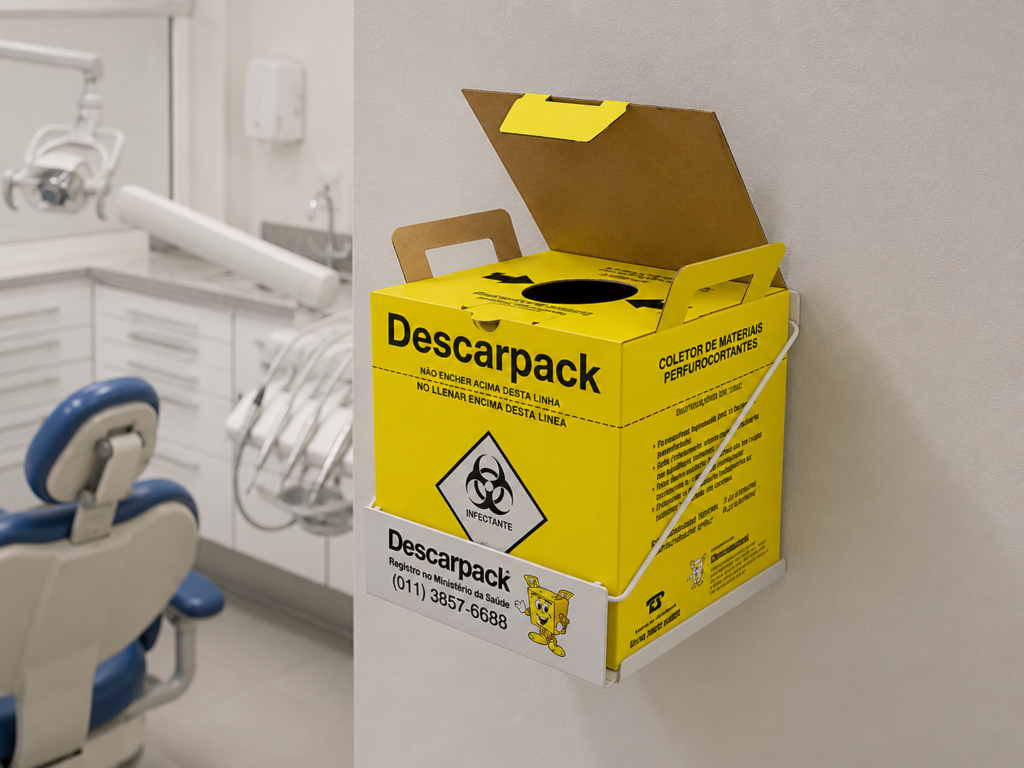 descasrpack amarelo em suporte resíduo E